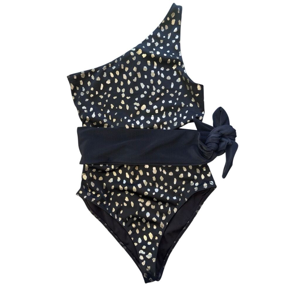 Beach Riot Claire One-Piece Swimsuit black small